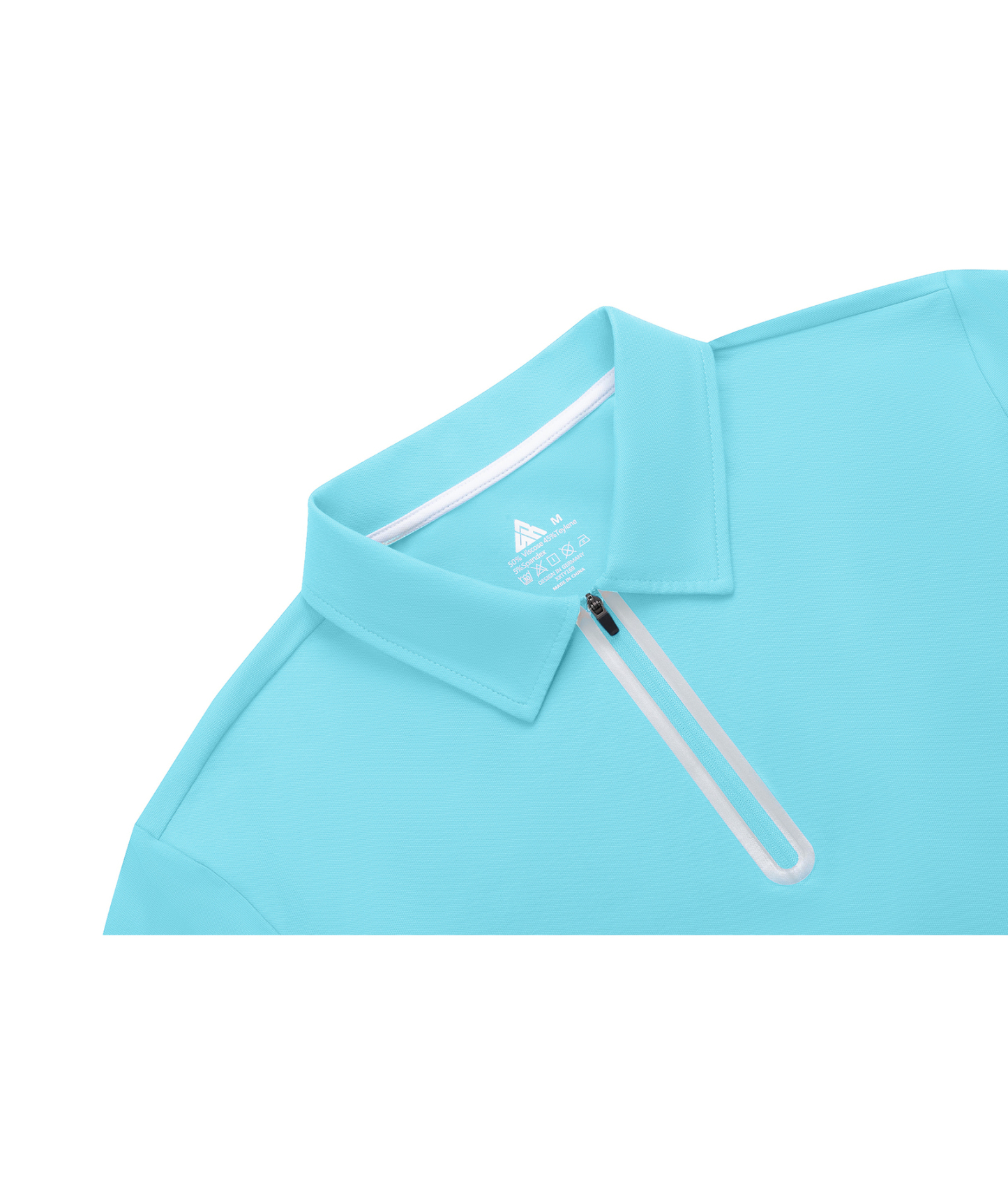 Men's 1/4 Zipper Solid Color Golf Polo Shirt