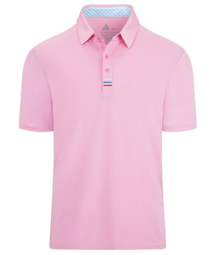 Men's Solid Color Slim Fit Polo Shirt
