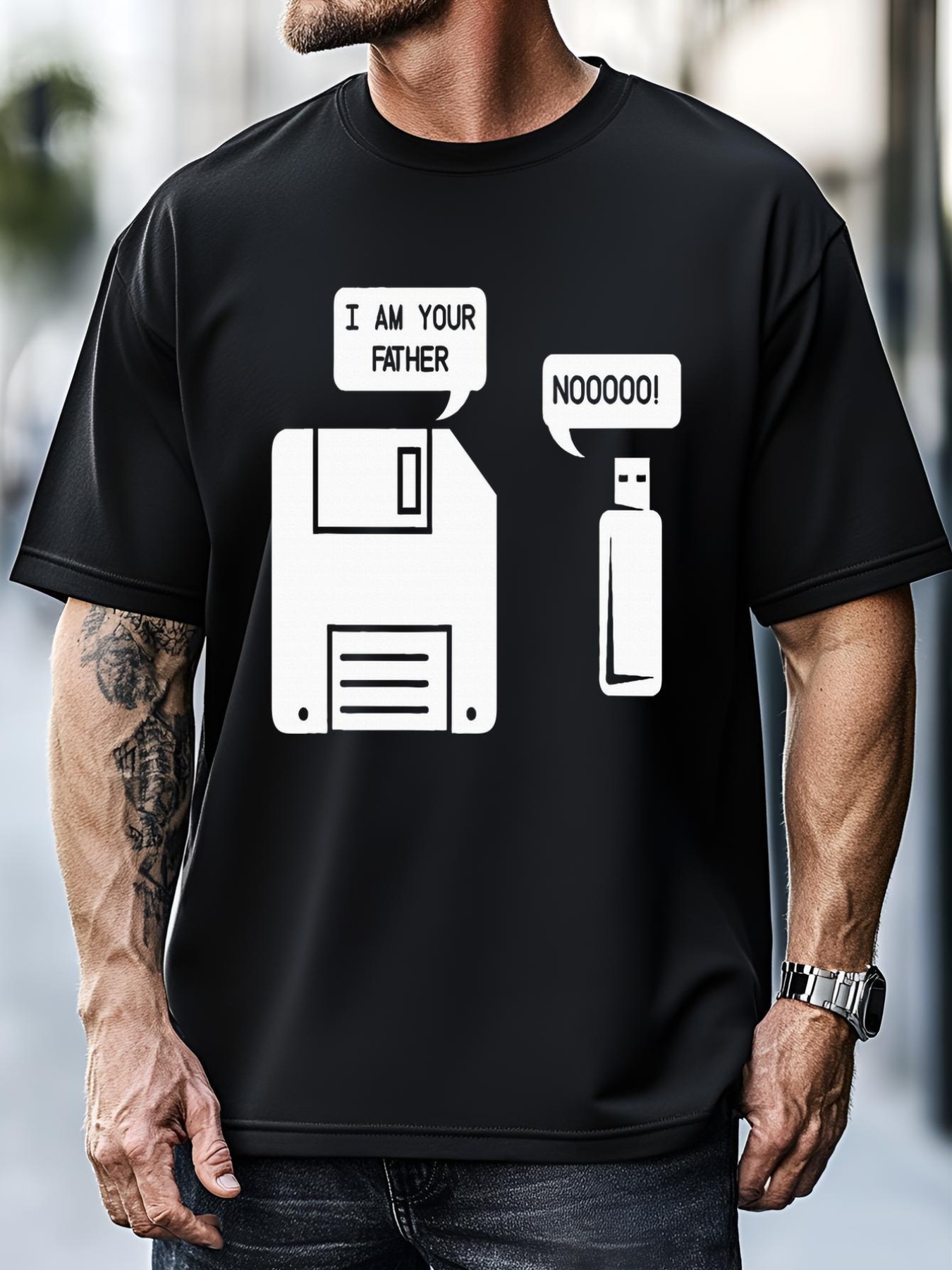 Unisex USB Floppy Disk I am Your Father Geek Gifts T-Shirt