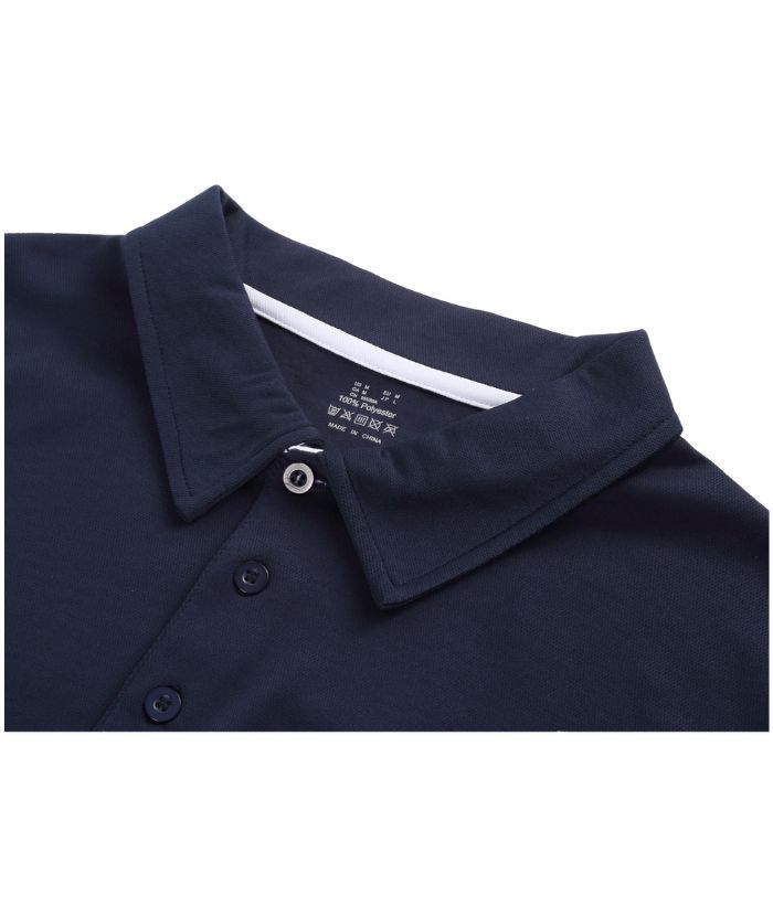 Men's Solid Color Button Up Slim Fit Polo Shirt