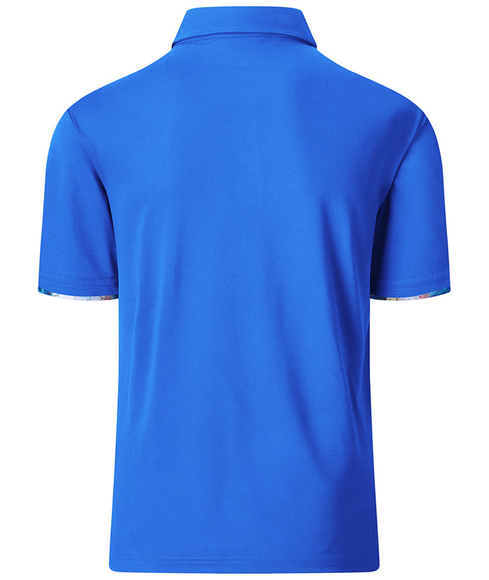 Men's Slim Fit Tennis Solid Color Polo Shirt