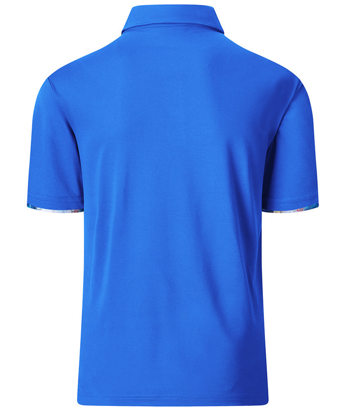 Men's Slim Fit Tennis Solid Color Polo Shirt