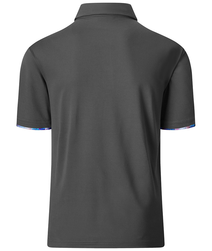 Men's Slim Fit Tennis Solid Color Polo Shirt