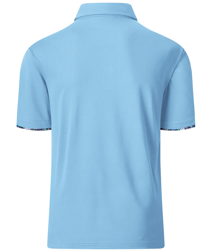 Men's Slim Fit Tennis Solid Color Polo Shirt