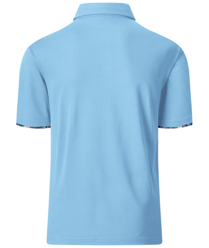 Men's Slim Fit Tennis Solid Color Polo Shirt