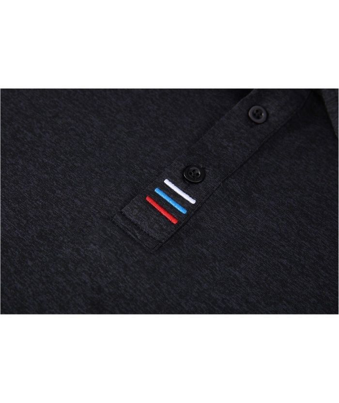 Men's Solid Color Slim Fit Polo Shirt