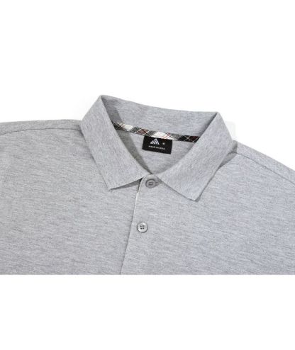 Men's Button Up Dri Fit Solid Color Polo Shirt