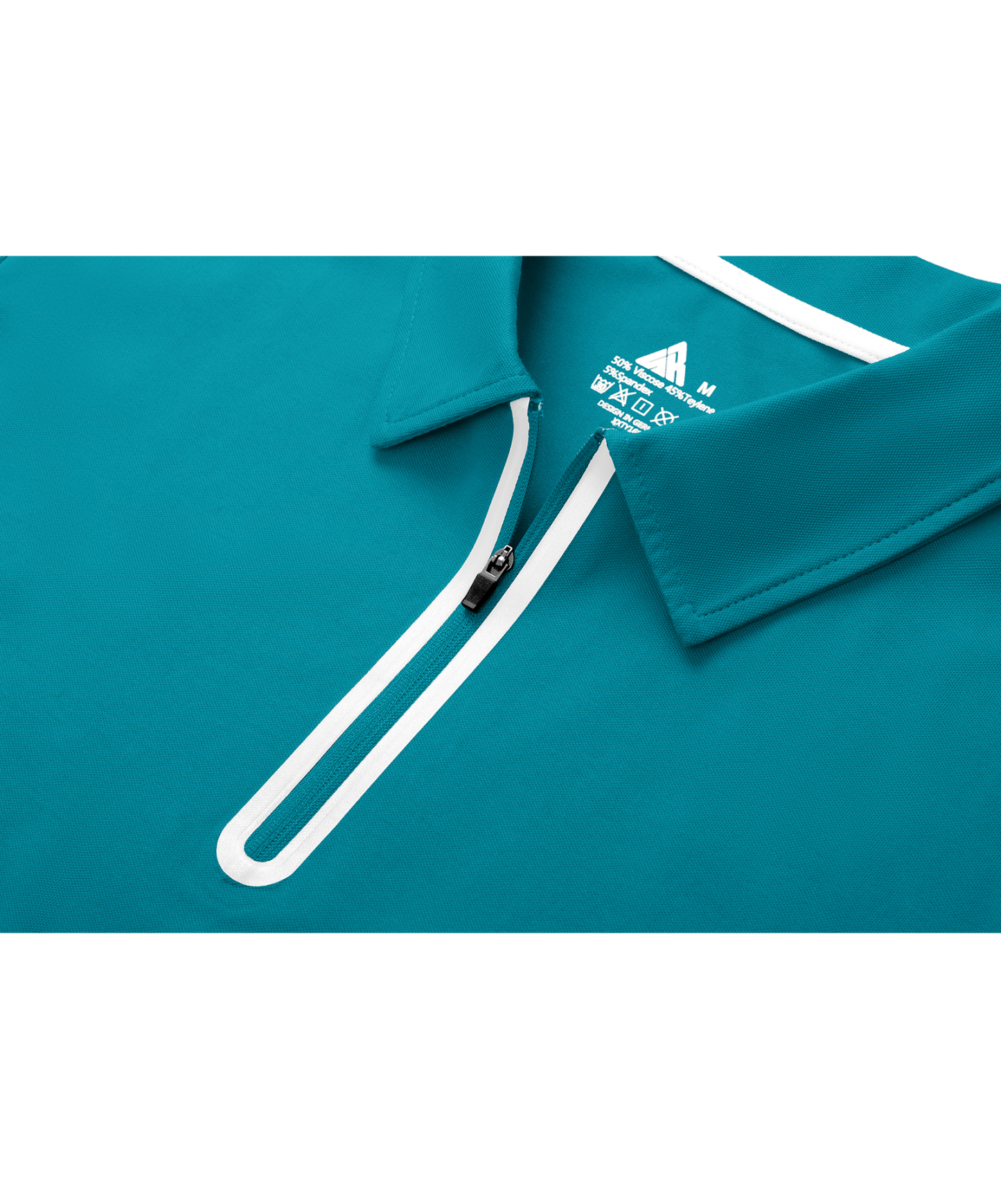 Men's 1/4 Zipper Solid Color Golf Polo Shirt