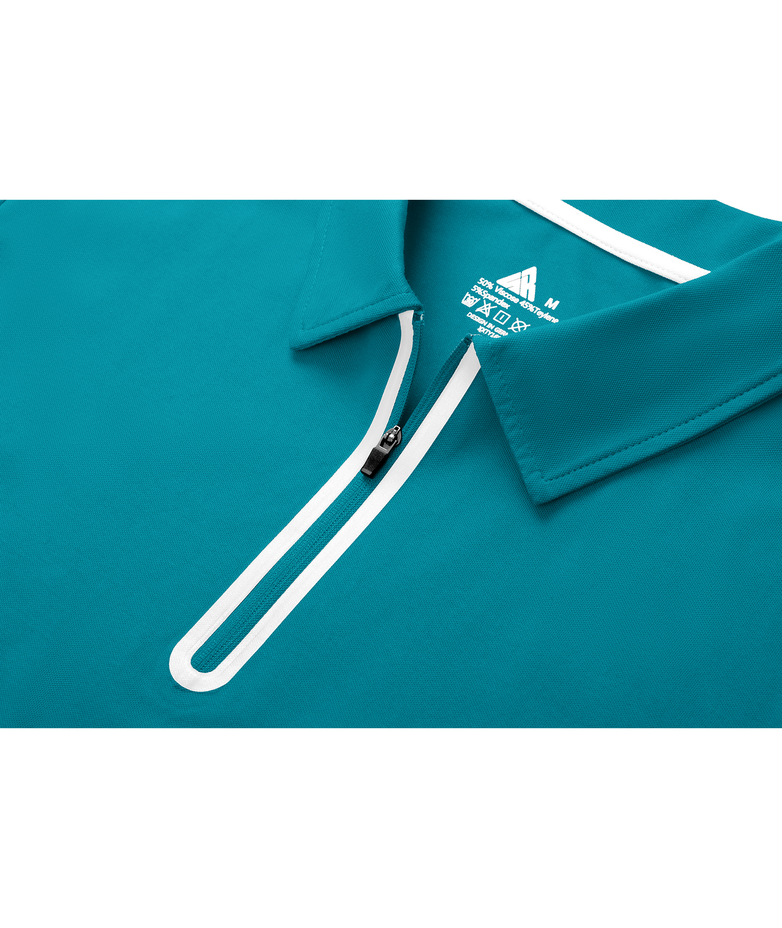 Men's 1/4 Zipper Solid Color Golf Polo Shirt