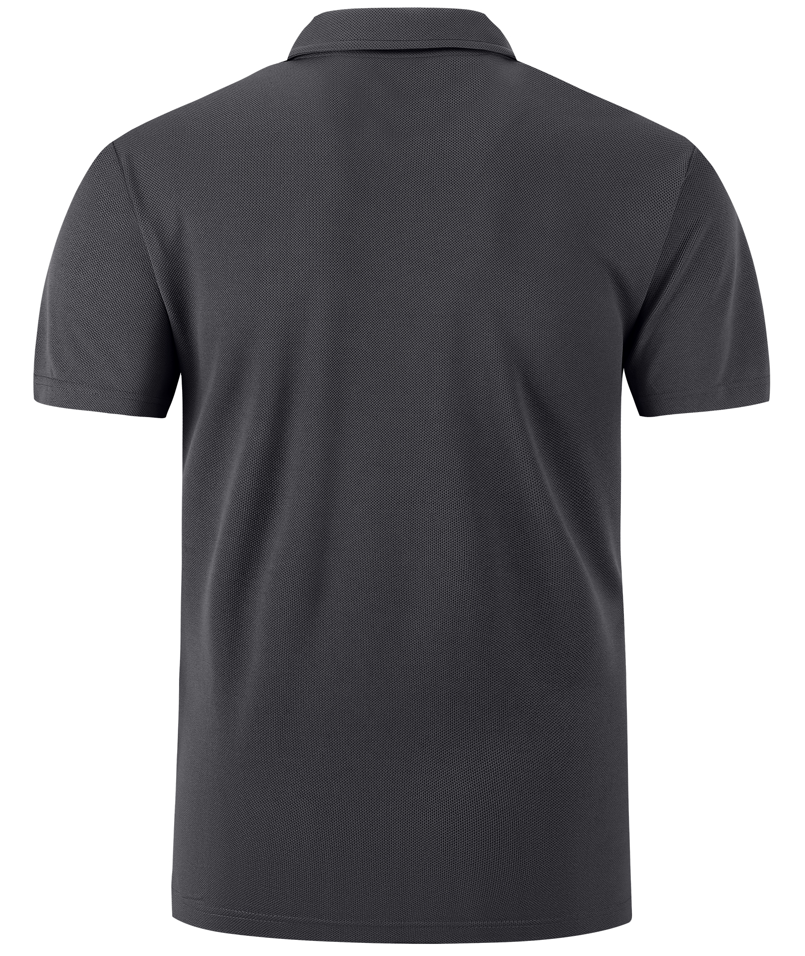 Men's Dark Gray Dri Fit Solid Color Polo Shirt