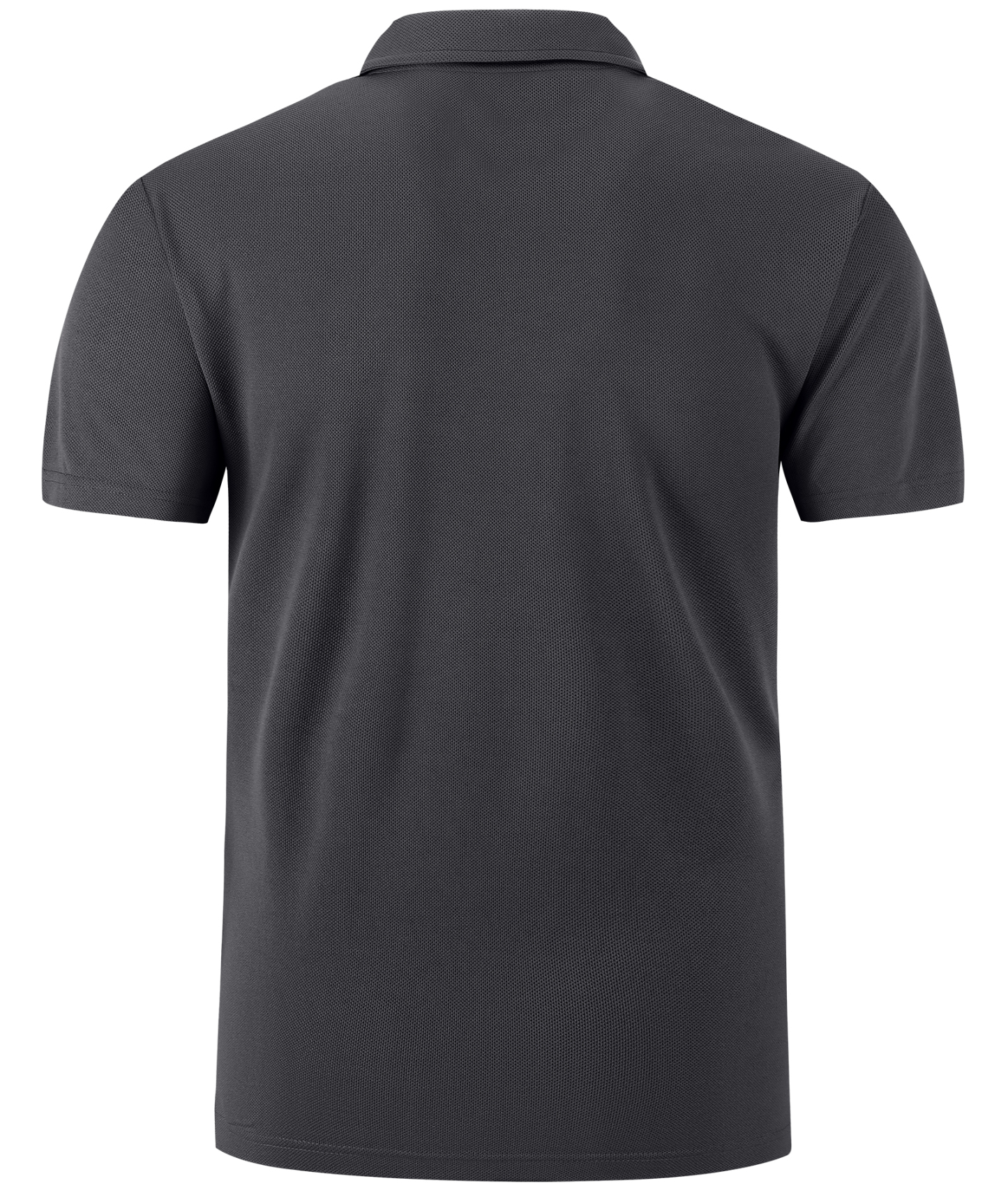 Men's Dark Gray Dri Fit Solid Color Polo Shirt