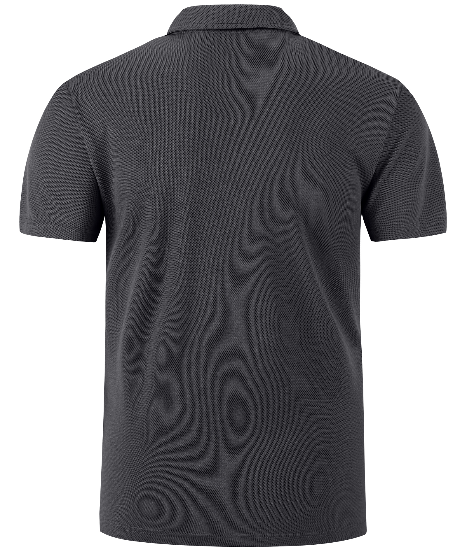 Men's Dark Gray Dri Fit Solid Color Polo Shirt