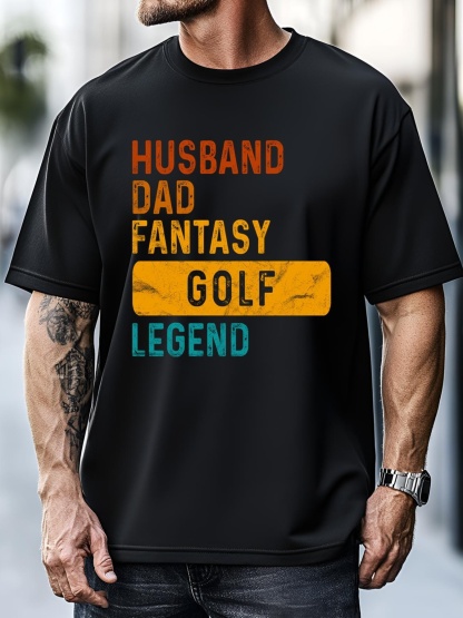 Unisex Husband Dad Fantasy Golf Legend  Funny Golf Lover Gift For Dad Father's Day T-Shirt