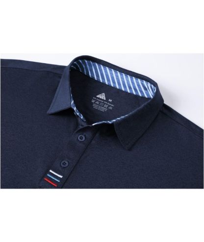 Men's Solid Color Slim Fit Polo Shirt