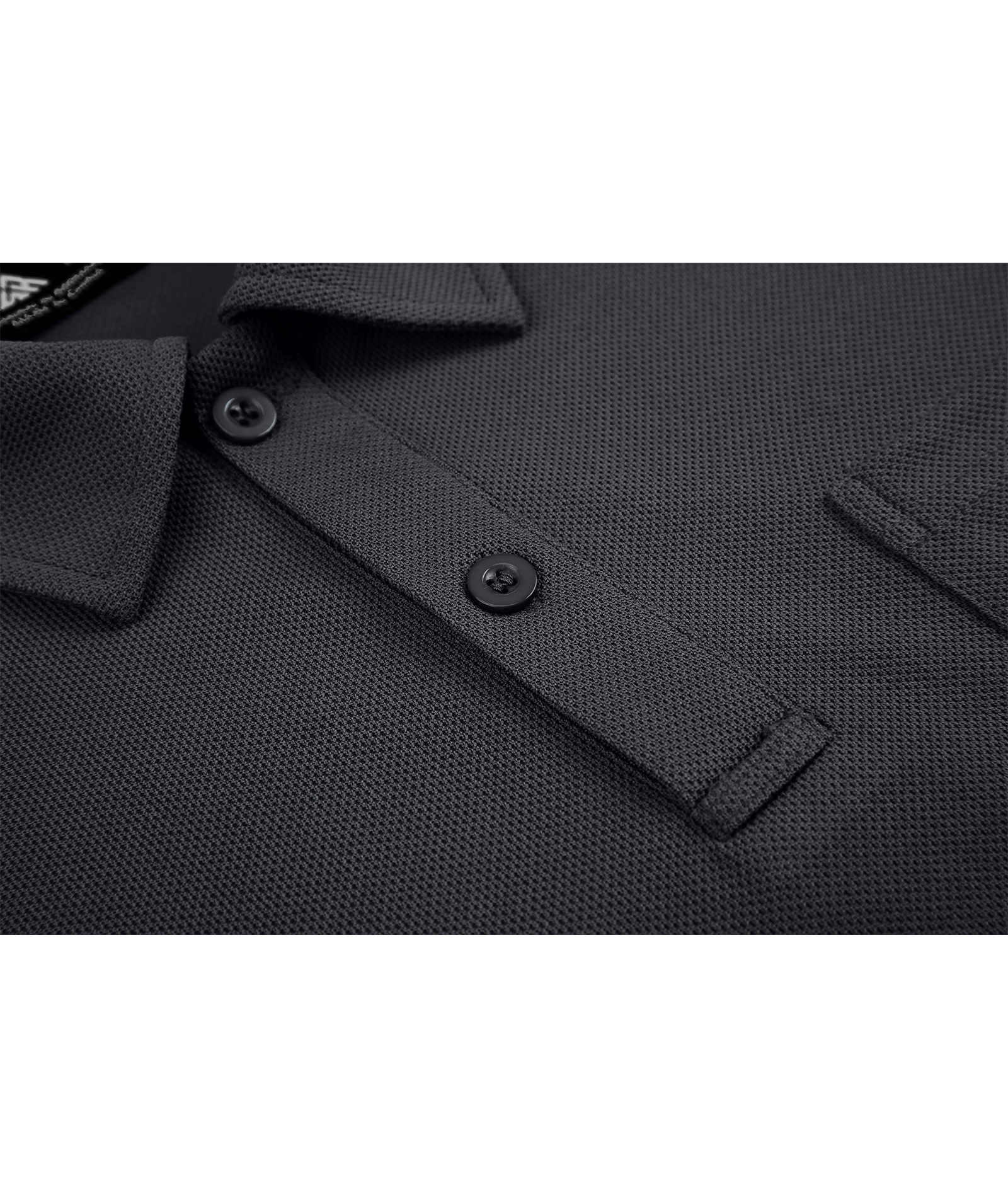 Men's Dark Gray Dri Fit Solid Color Polo Shirt