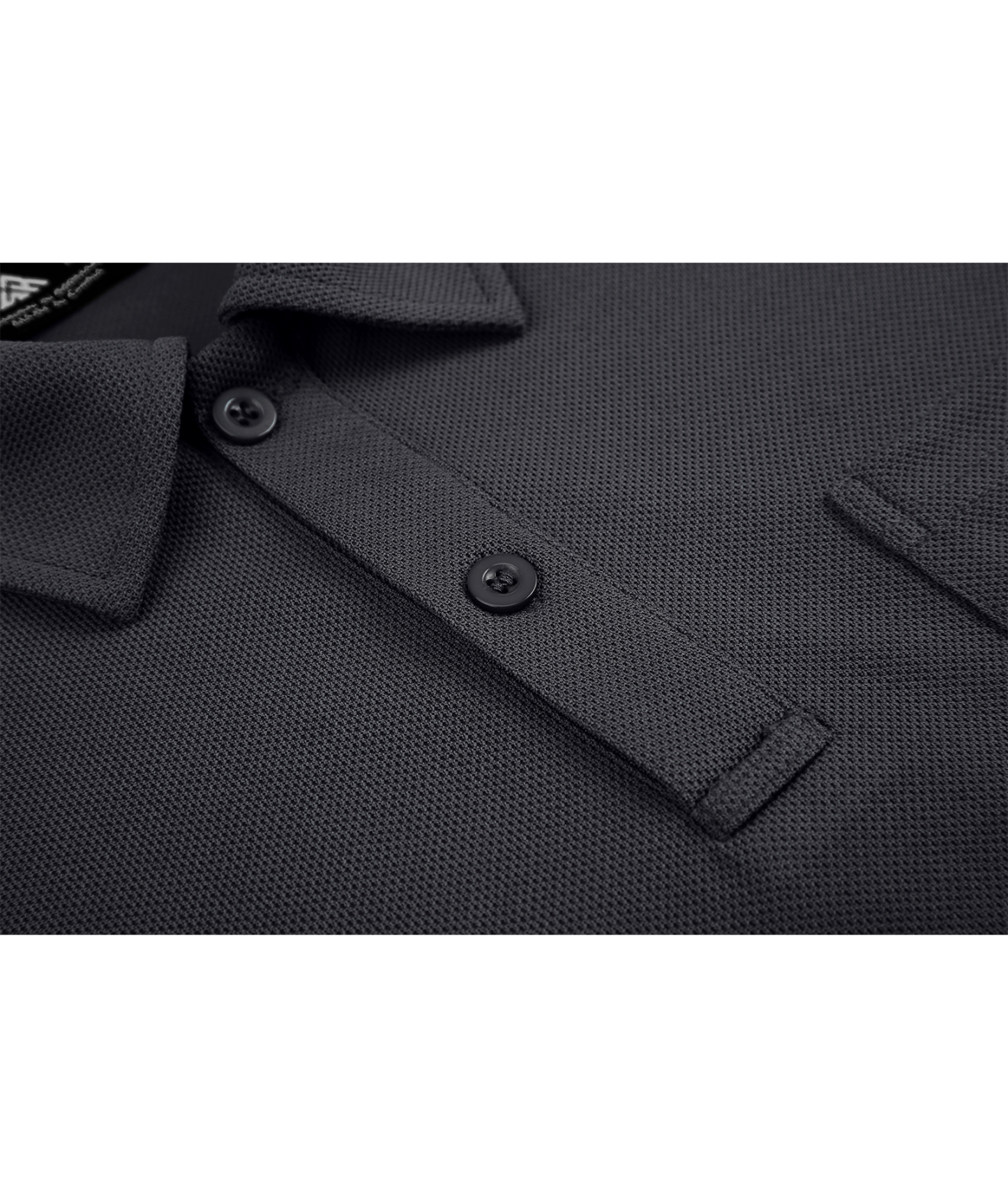 Men's Dark Gray Dri Fit Solid Color Polo Shirt