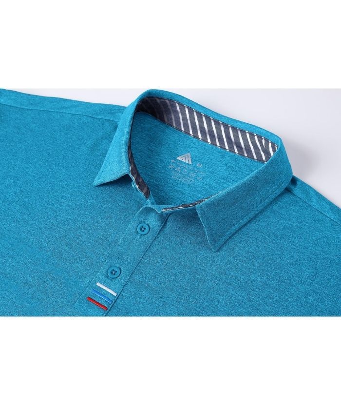 Men's Solid Color Slim Fit Polo Shirt