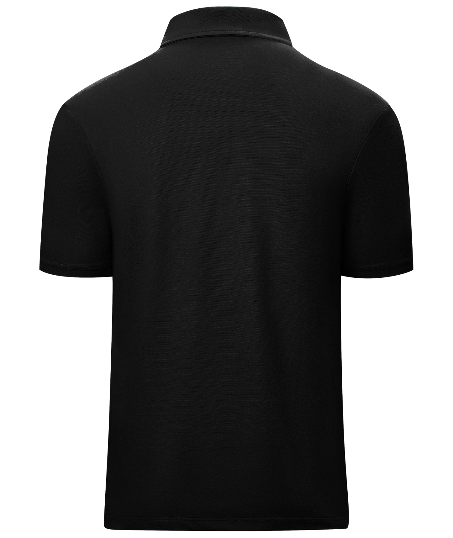 Men's 1/4 Zipper Solid Color Golf Polo Shirt