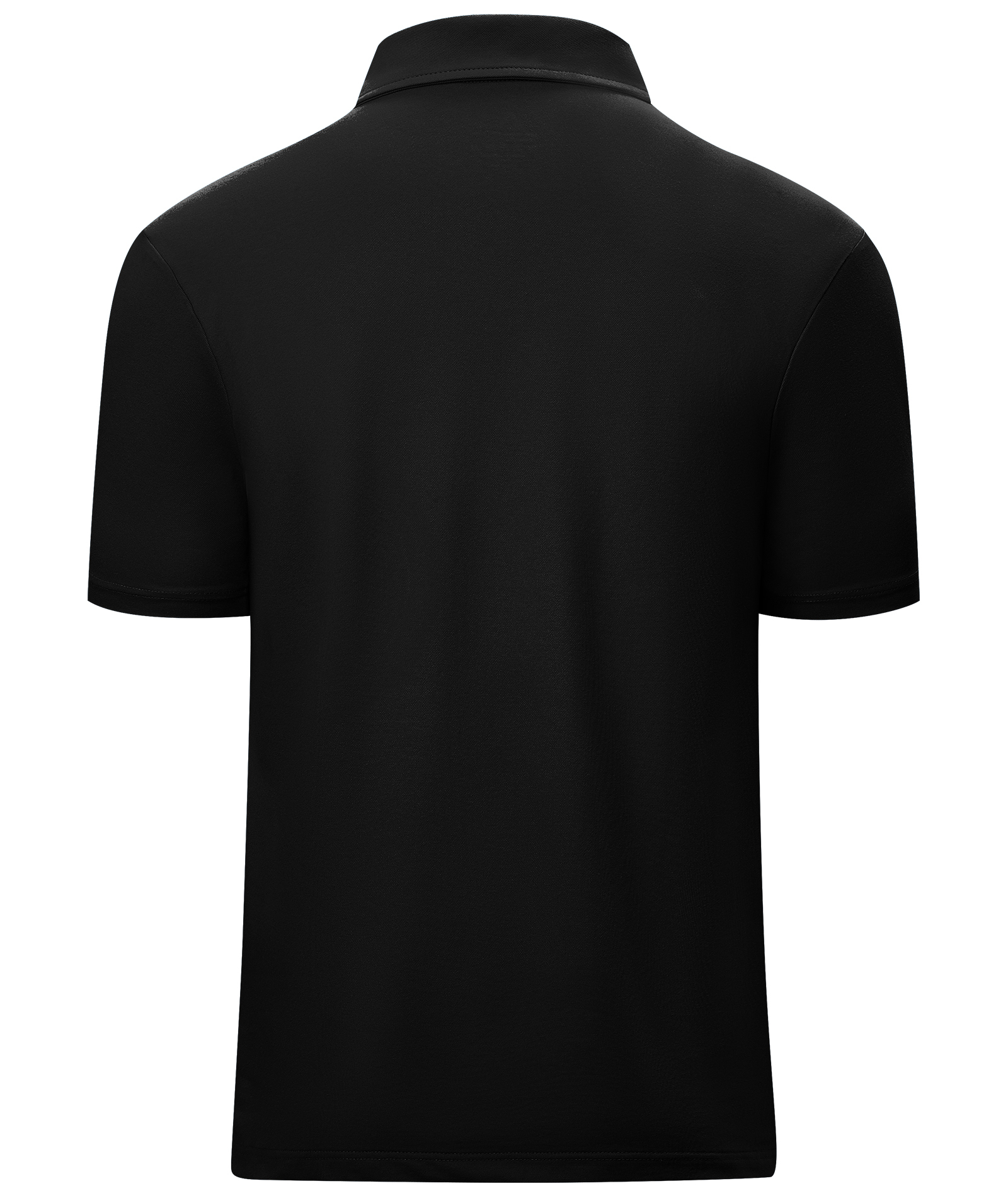 Men's 1/4 Zipper Solid Color Golf Polo Shirt