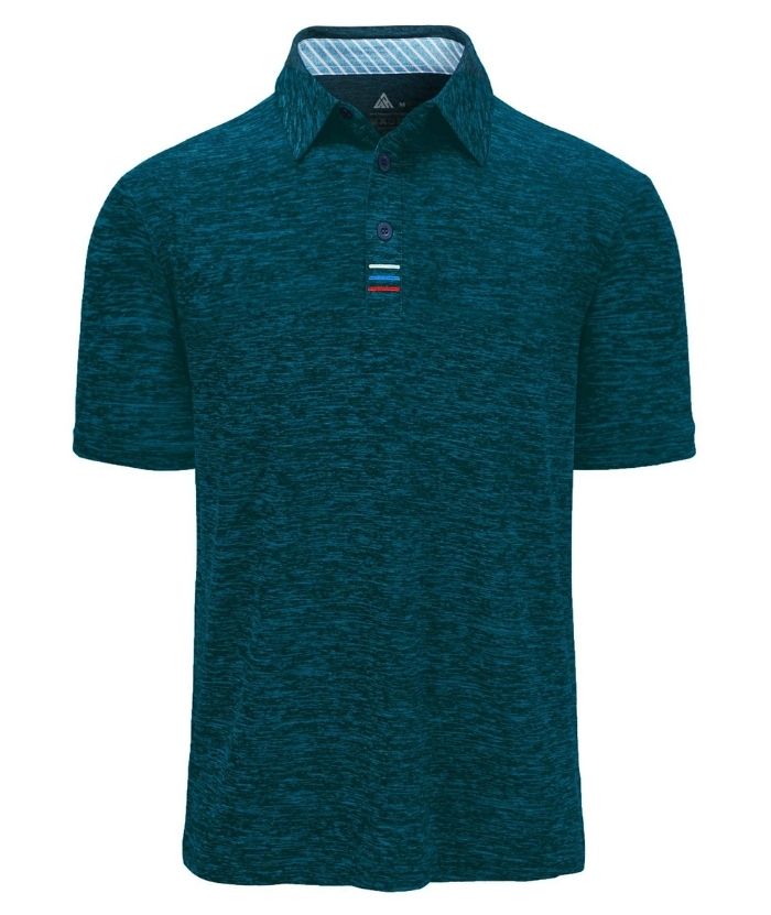 Men's Solid Color Slim Fit Polo Shirt