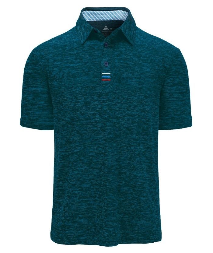 Men's Solid Color Slim Fit Polo Shirt