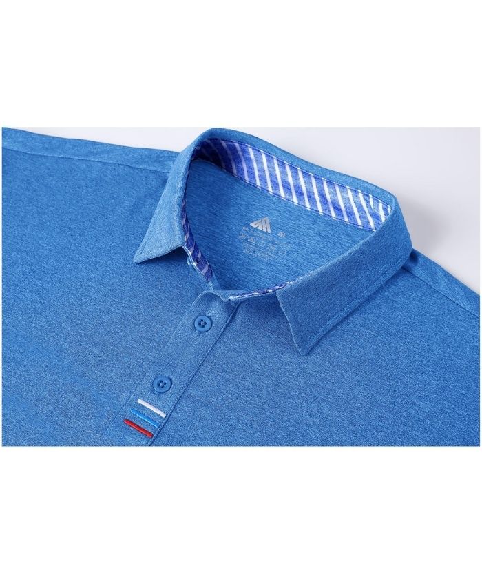 Men's Solid Color Slim Fit Polo Shirt