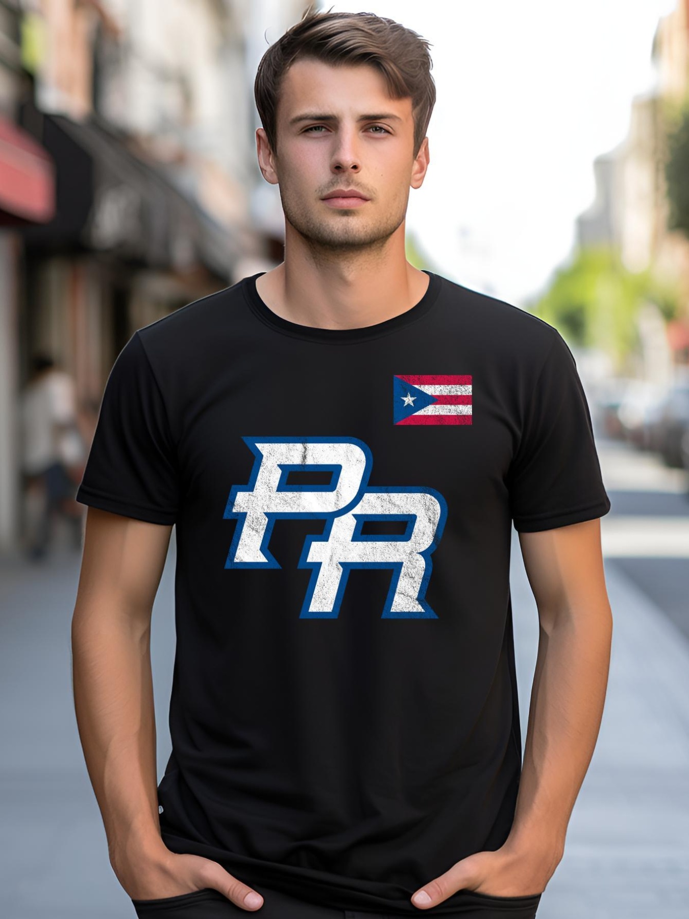 Unisex Puerto Rico Baseball Flag Pride Boricua Puerto Rico shirt  Graphic Tee