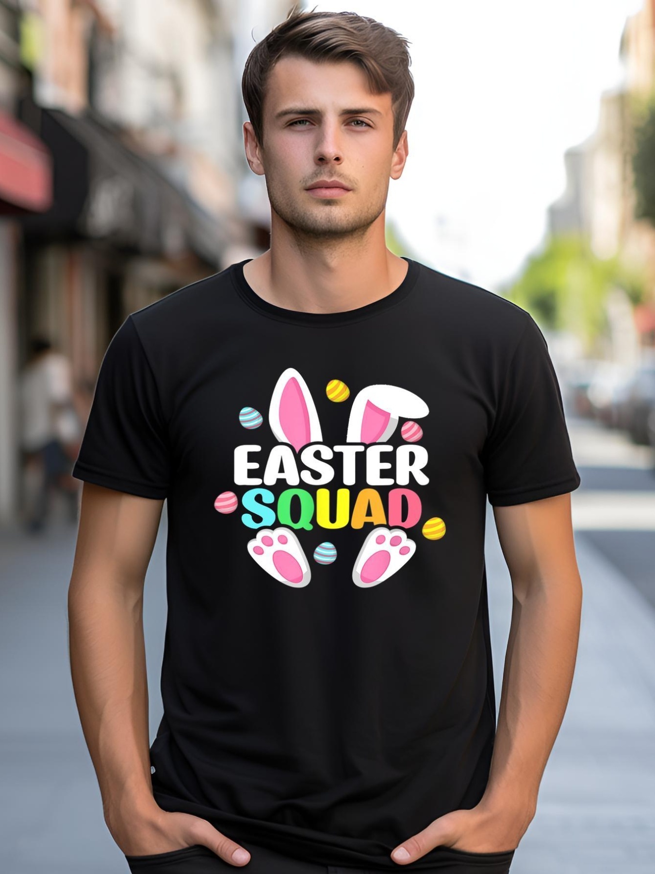 Unisex Easter Squad Gift Family Matching Egg Hunt Hunting Gift shirt  Graphic Tee