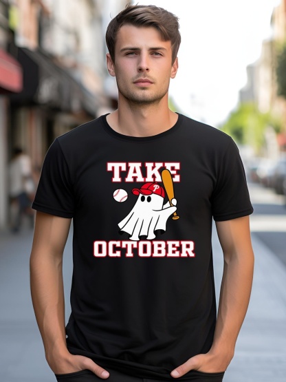 Unisex Philly Take October Philadelphia Ghost Baseball shirt  Graphic Tee
