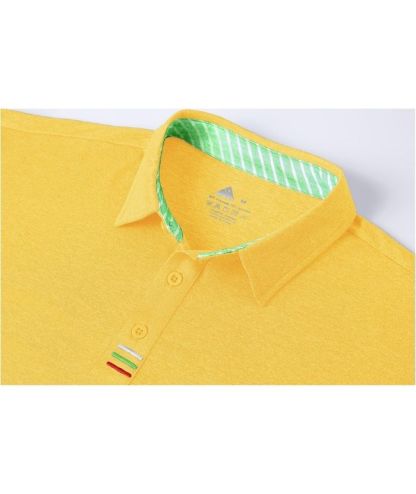 Men's Solid Color Slim Fit Polo Shirt