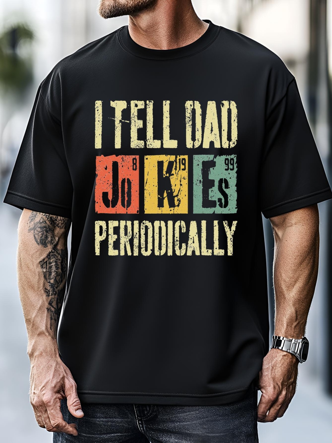 Unisex I Tell Dad Jokes Periodically Father's Day T-Shirt
