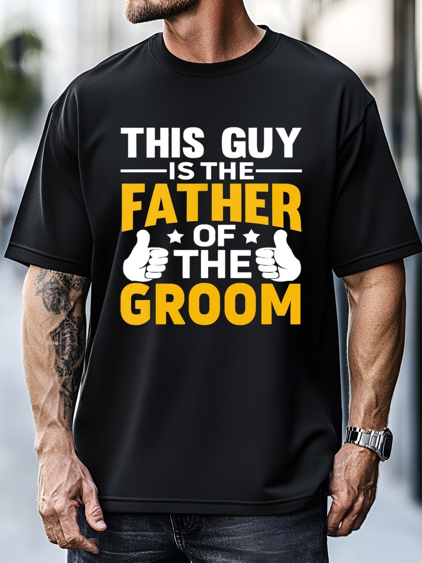 Unisex Father Of The Groom Bachelor Party Wedding For Dad T-Shirt