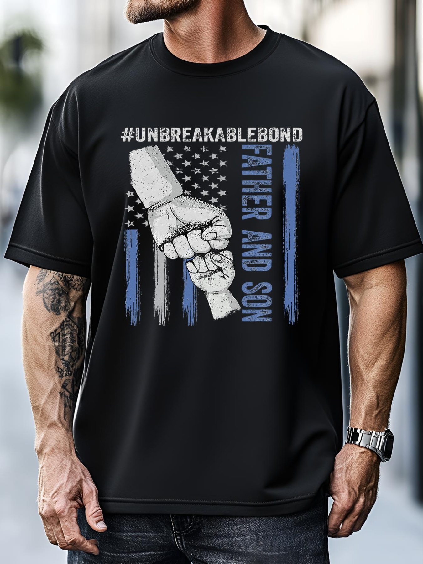 Unisex Father and Son Unbreakable Bond Father Day Gifts T-Shirt