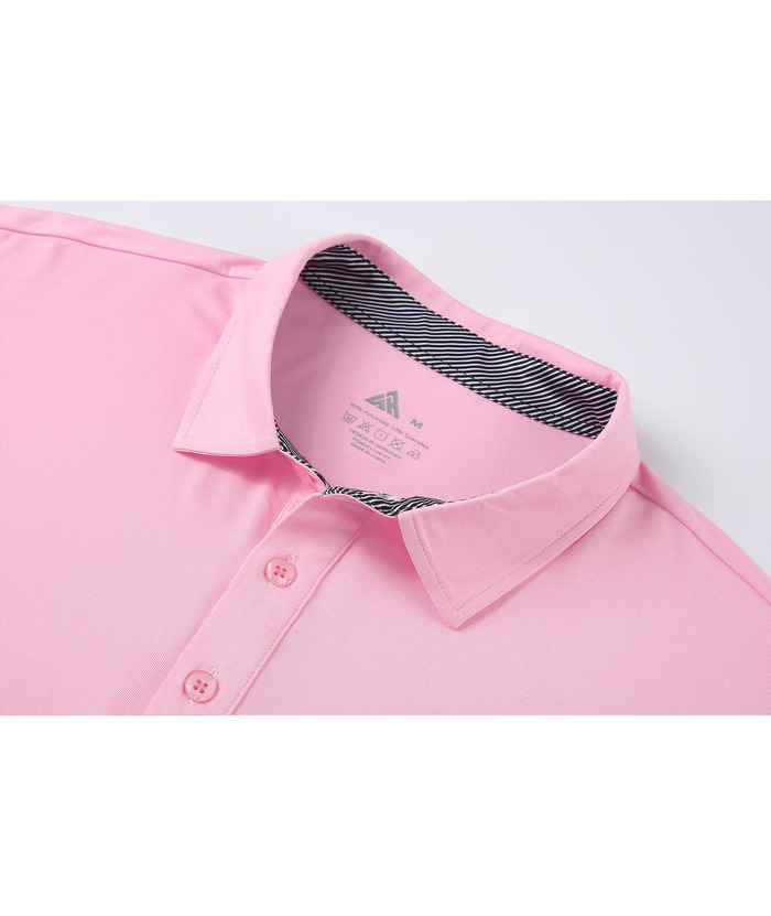 Men's Casual Solid Color Slim Fit Polo Shirt