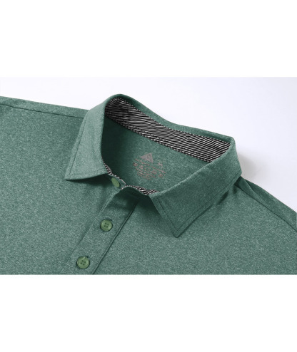 Men's Casual Solid Color Slim Fit Polo Shirt