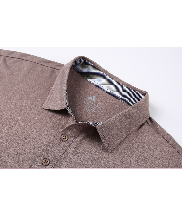 Men's Casual Solid Color Slim Fit Polo Shirt