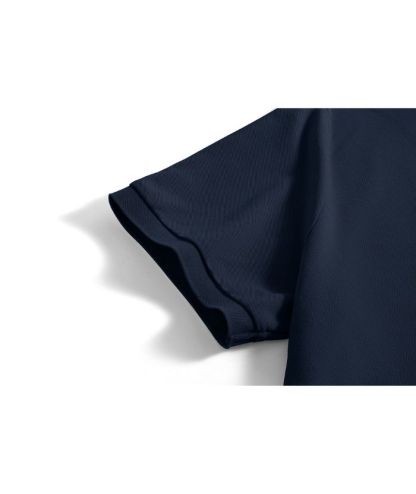 Men's Button Up Dri Fit Solid Color Polo Shirt