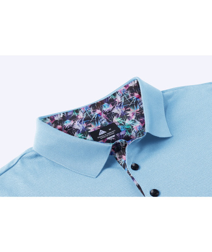 Men's Slim Fit Tennis Solid Color Polo Shirt