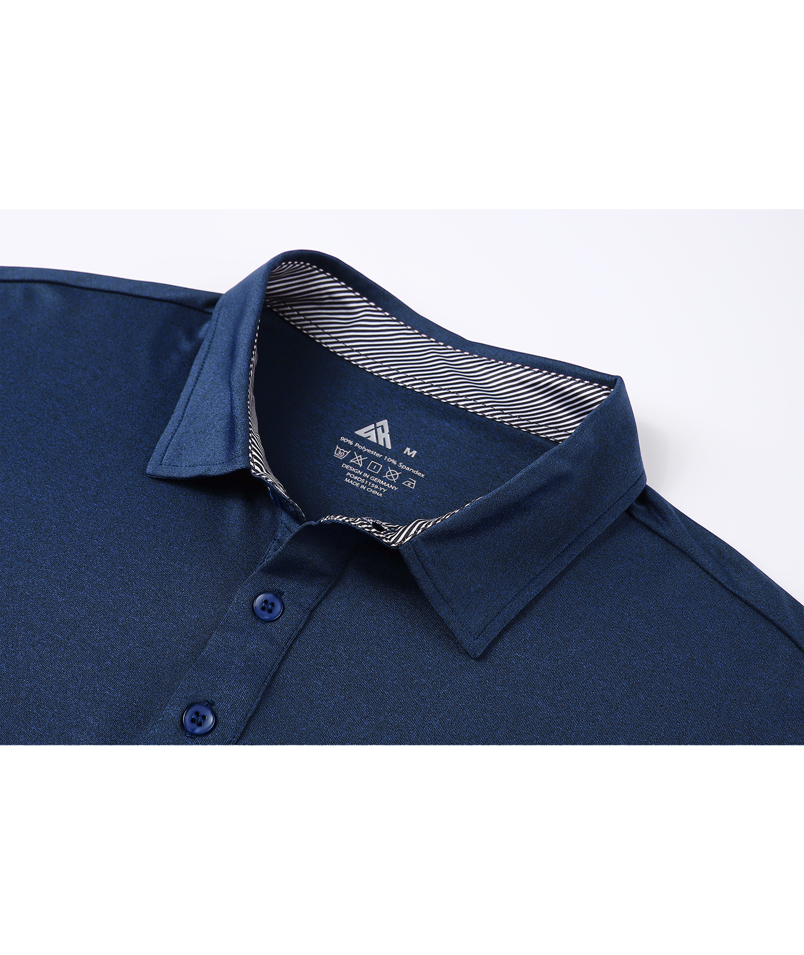 Men's Casual Solid Color Slim Fit Polo Shirt