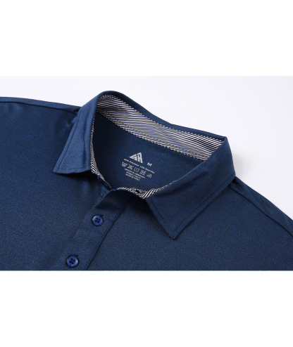 Men's Casual Solid Color Slim Fit Polo Shirt