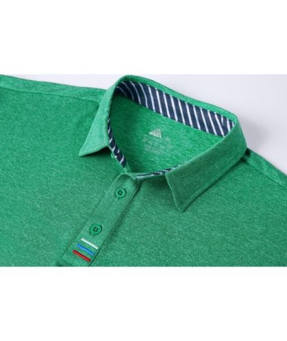 Men's Solid Color Slim Fit Polo Shirt