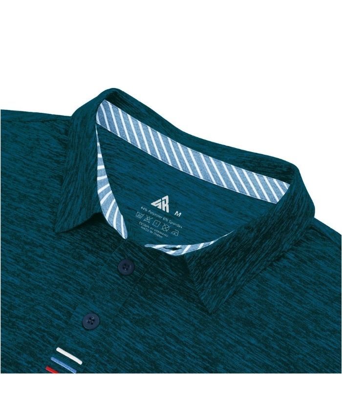 Men's Solid Color Slim Fit Polo Shirt