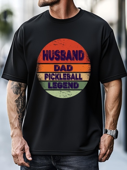 Unisex Husband Dad Legend Pickleball Funny Vintage Fathers Day Dad Gift T-Shirt
