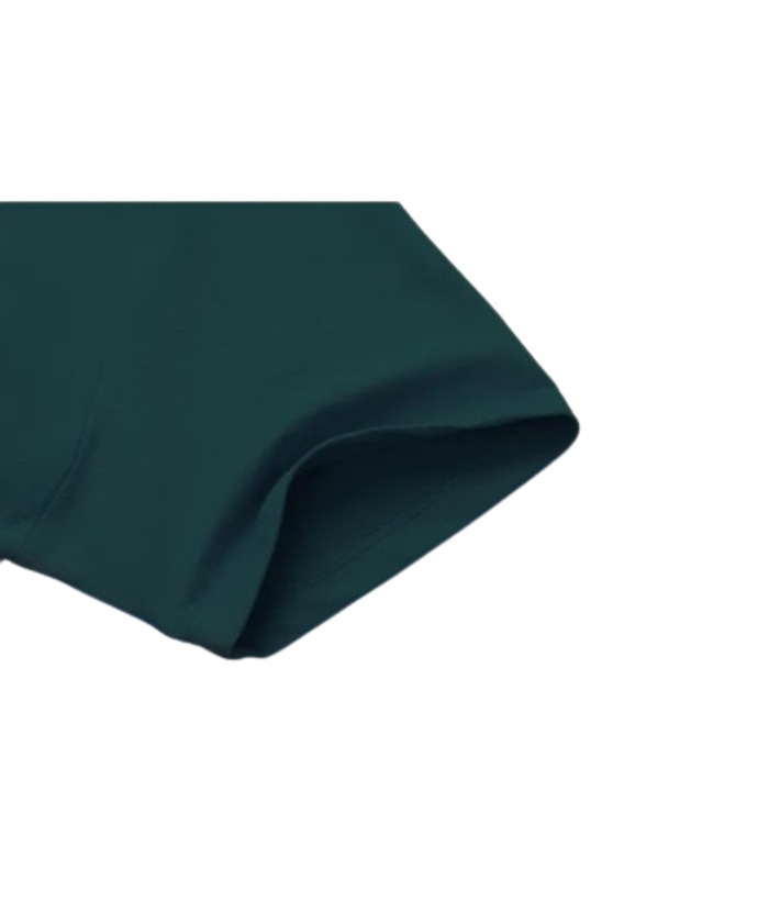 Men's 1/4 Zipper Solid Color Golf Polo Shirt