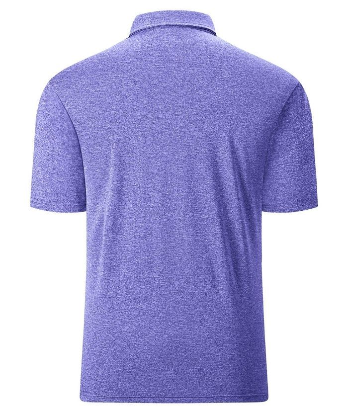 Men's Solid Color Slim Fit Polo Shirt