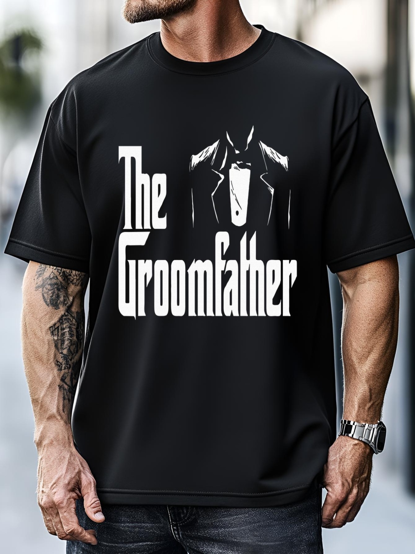Unisex The Groomfather Wedding Marriage Groom Dad T-Shirt