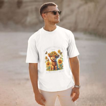 Men's A Fluffy Cow 100% Cotton T-Shirt-pod4team