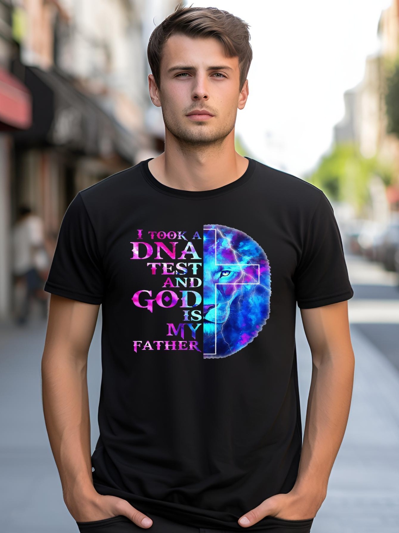Unisex I Took A DNA Test And God Is My Father Jesus Christian Premium shirt  Graphic Tee