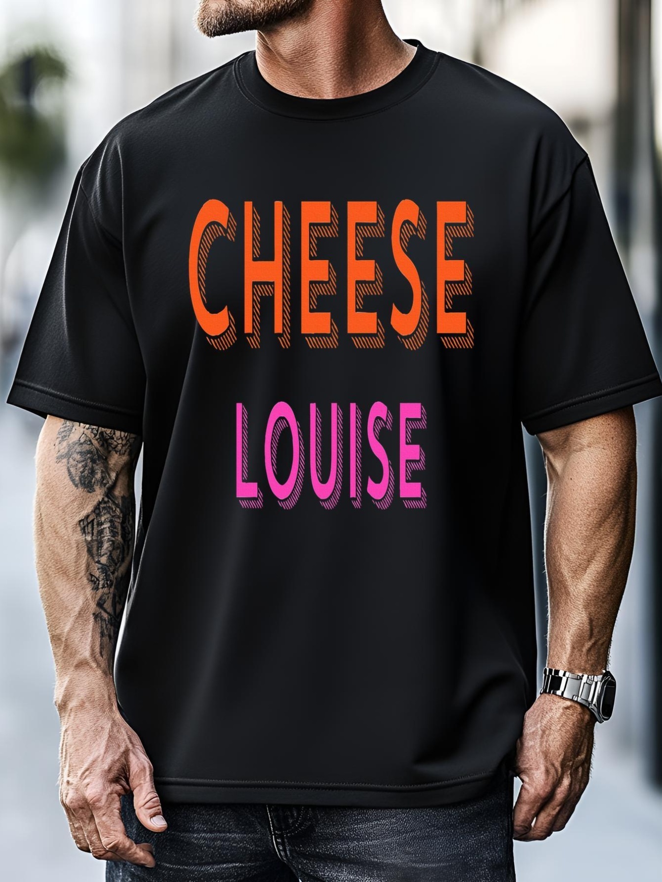 Unisex Cheese Louise Fathers Day Dad Jokes T-Shirt