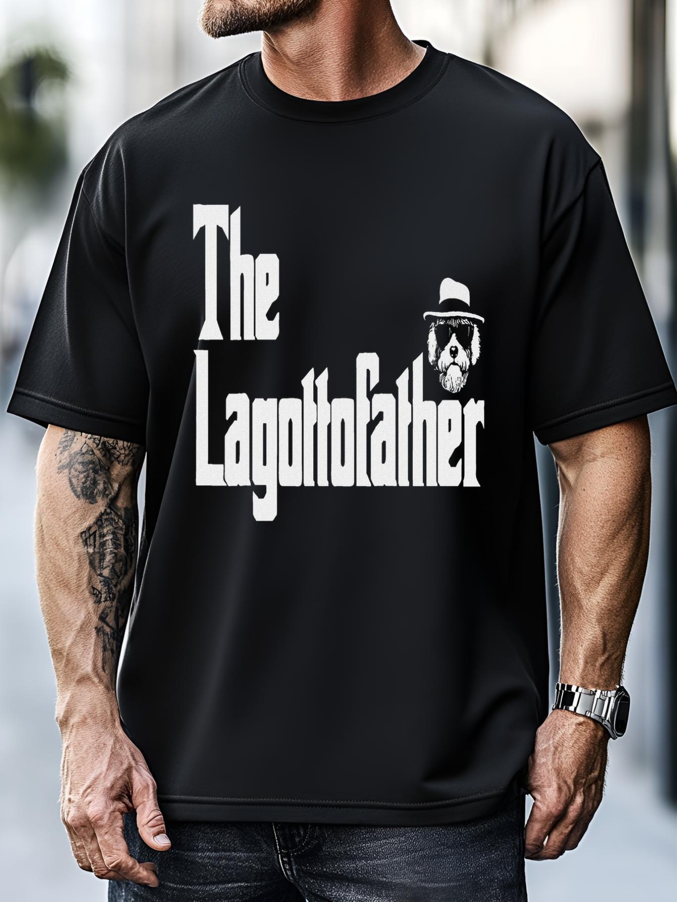 Unisex The Lagottofather Funny Lagotto Romagnolo Dog Dad T-Shirt